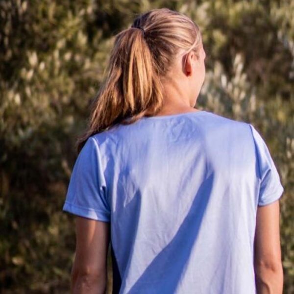 tshirt sport technique bleu clair Bosa femme Triloop fabriqué en France