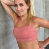 brassiere de sport made in france rose les poulettes fitness pour le sport