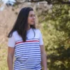 tshirt de sport la mariniere femme made in france ecoresponsable le colibri frenchy vue de face nature 2