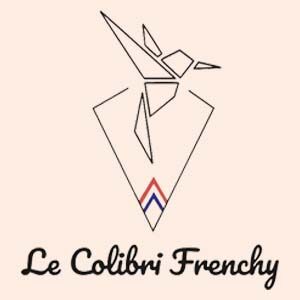 Logo de la marque de sport française Le Colibry Frenchy sur fond beige