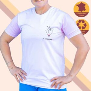 tshirt sport femme technique made in france ecoresponsable le parme le colibri frenchy face