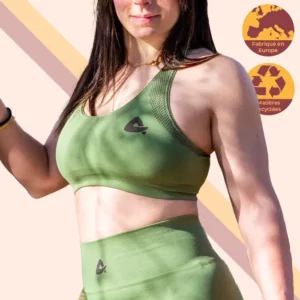 brassiere sport verte femme ecoresponsable artemis aura evolution face