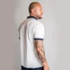 polo blanc homme made in france aura evolution vue de dos