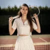 Polo de tennis Pauline - Blanc
